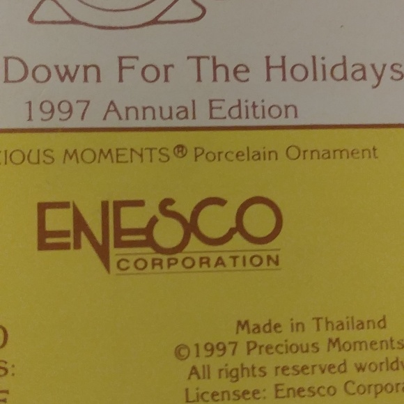 Precious Moments "Slow Down For The Holidays 1997 - Picture 4 of 4